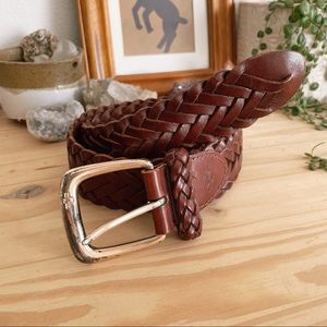 Leather Braided Belt